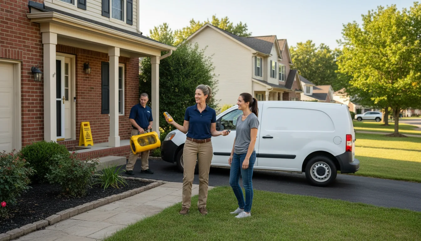 Residential water damage restoration in Gantt, SC